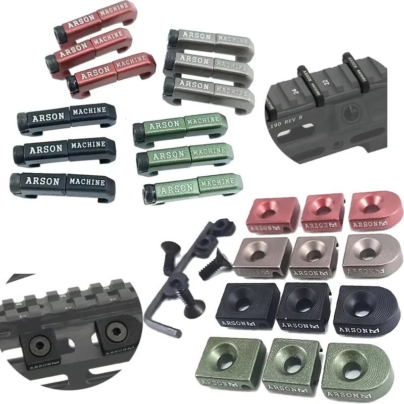 3PCS/Set M-LOK Wire Guide System For M300 M600 PEQ Weapon Flashlight Switch Cable Clip