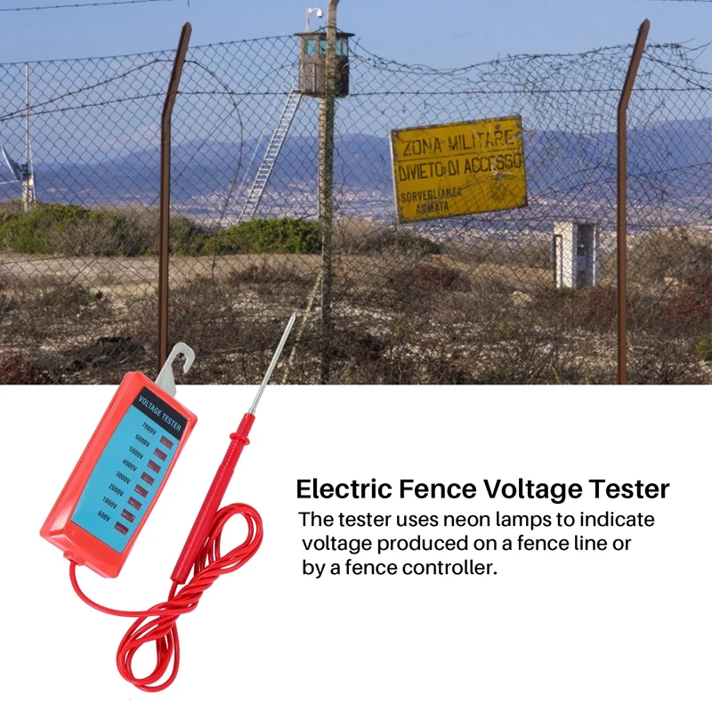 Electric Fence Voltage Tester For Farm Garden Solar Fence Fault 3