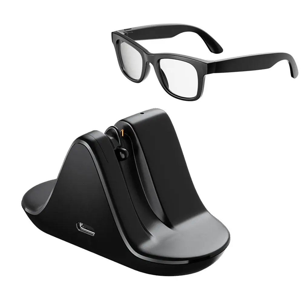 Charging Dock For Ray-Ban Meta Smart Glasses RW4006 RW4008 Potable Travel Charger Station Type-C Adapter With LED Indicator