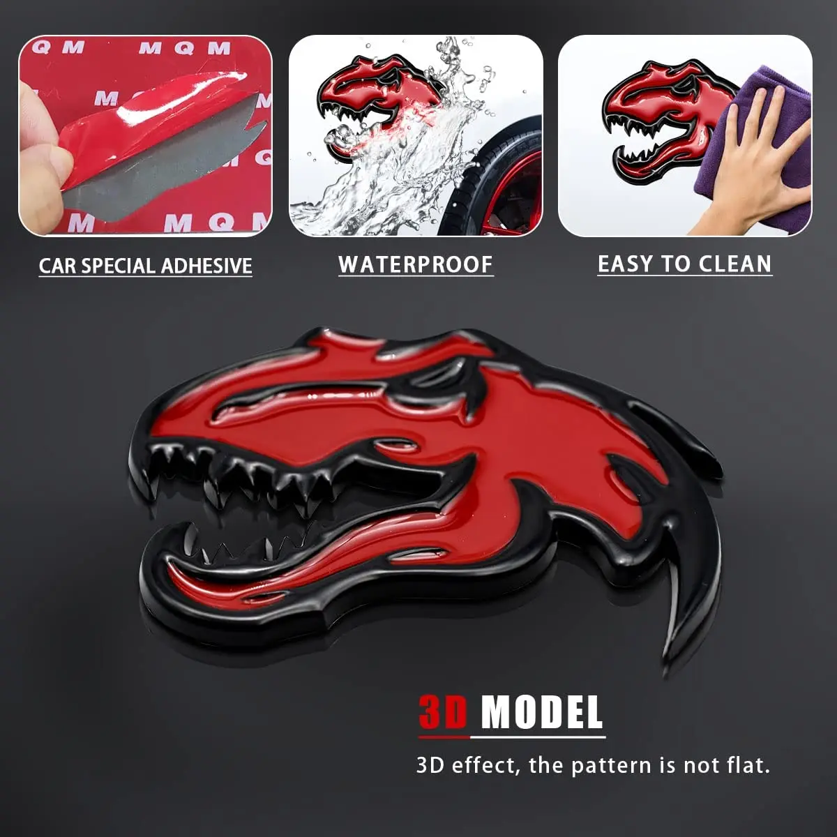 Find NEW 3D CAR METAL EMBLEMS BADGES DECAL FOR DODGE RAM R95 In - Foto 5