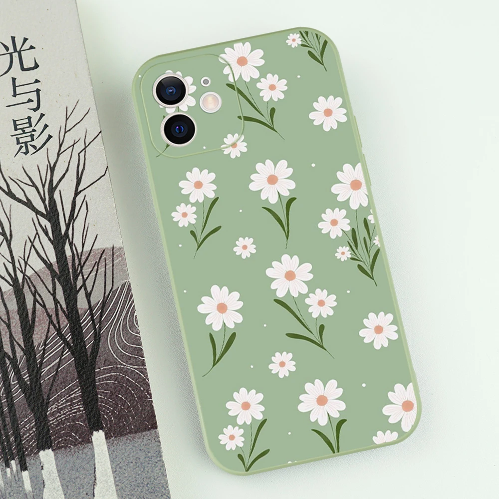 Charming Daisy Flower Shockproof & Dustproof Silicone Phone Case