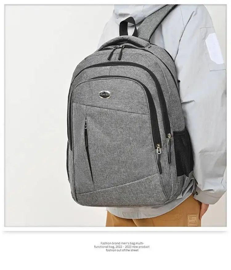 Mehrschichtiger Schultertaschen mit großer Kapazität und guter Qualität, Business-Rucksack für Schüler der Mittel- und Oberstufe, Studenten – Detail 15