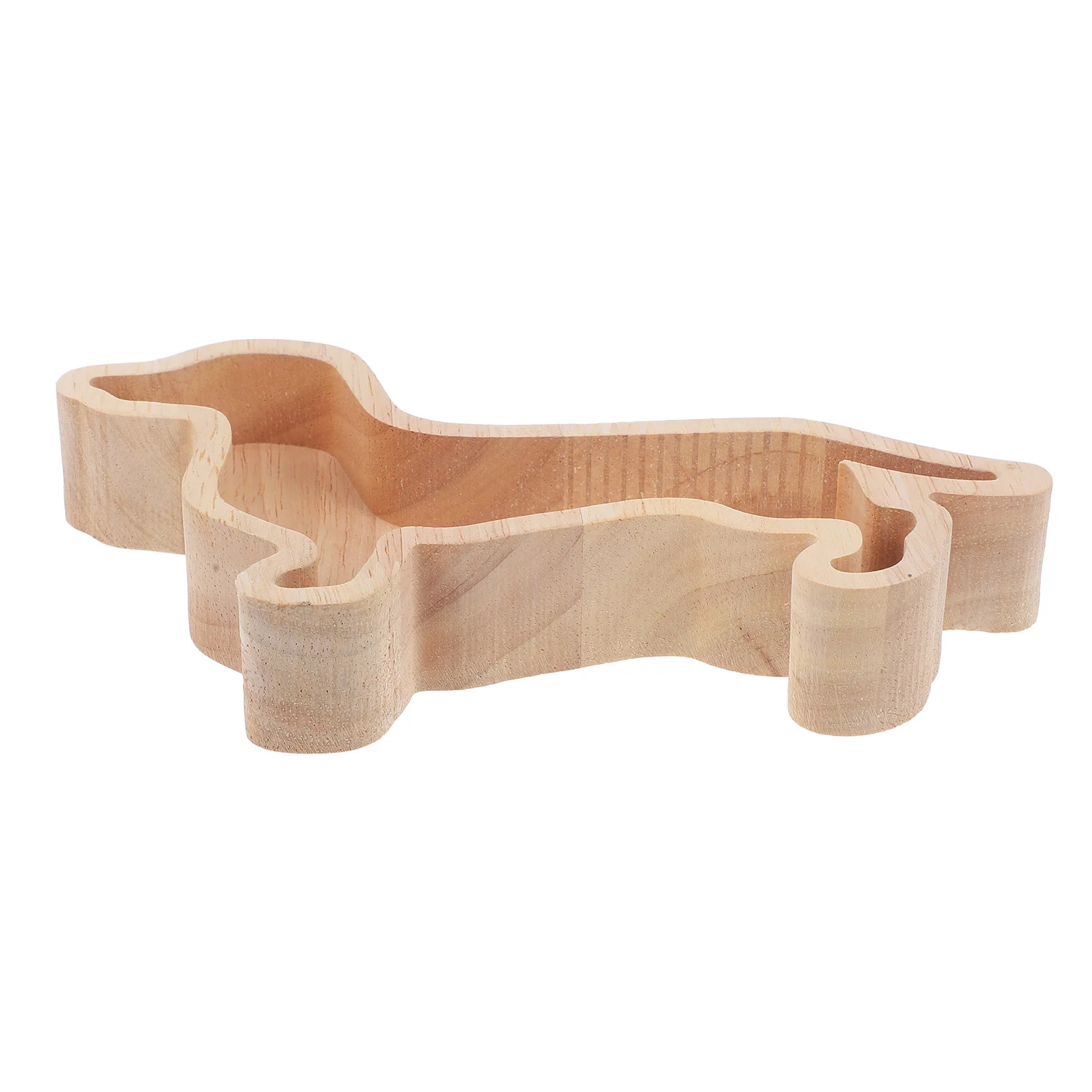 Christmas Dachshund Dog Shaped Wooden Tray Snack Plate Candy Dish Nuts Plates Dessert Plates Storage Trays Xmas Serving Tray 3