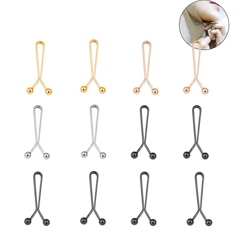 12pcs U-Shaped Headscarf Pins Women's Shawl Bandana Brooch Clips Hijab Pin DIY Apparel Accessories for Headcover
