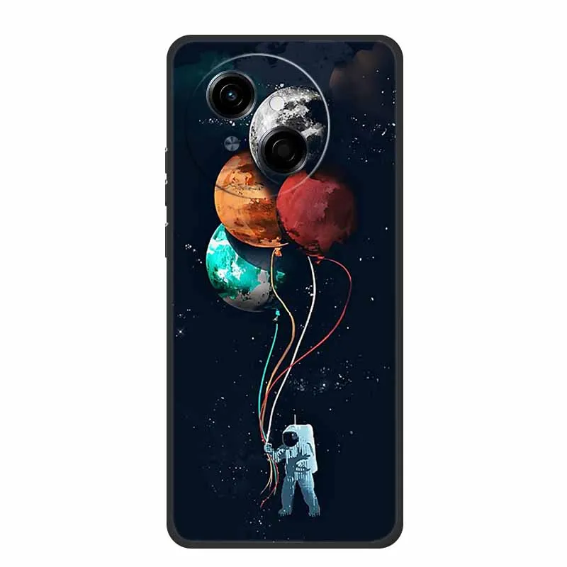 Tecno Spark Go1S Black Silicone Soft TPU Back Cover Case