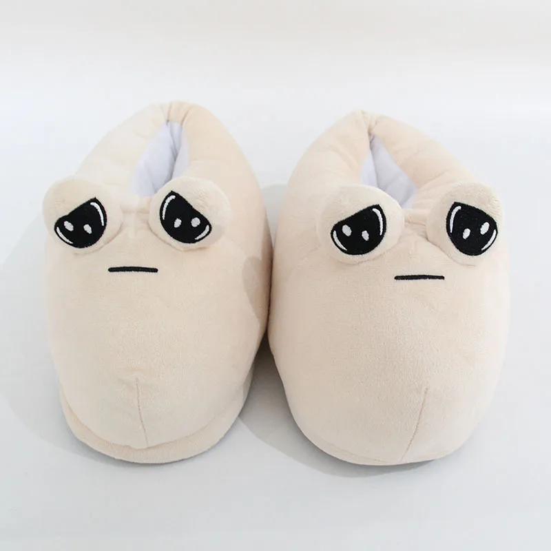 The Maw Pou Cotton Slipper Anime Plush Slippers Kawaii Cartoon Soft Stuffed Fluffy Thick Alien Pou Doll Birthday Gift atherton slipper оттоманка