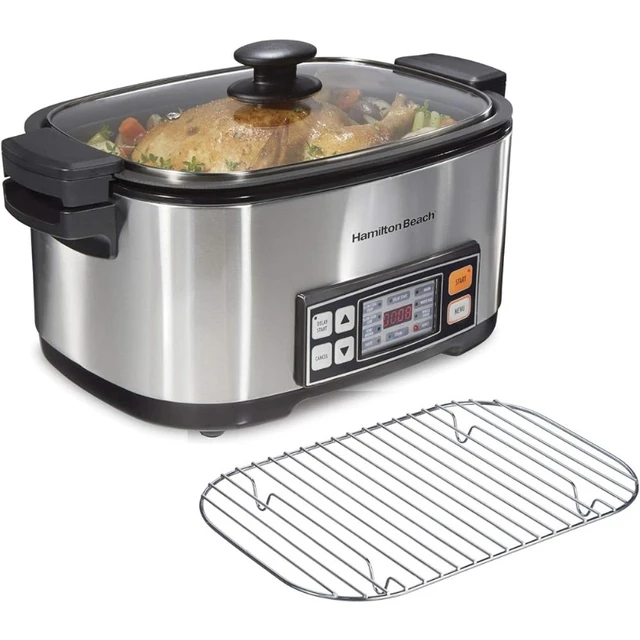 9-in-1 Digital Programmable Slow Cooker with 6 quart Nonstick