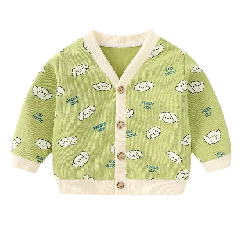 Spring Baby Boys Girls Knit Cardigans Cute Cartoon Kids Coat Infant Toddler Long-sleeve Sweater Jacket Plush Warm Baby Clothes kids clothes,baby jacket