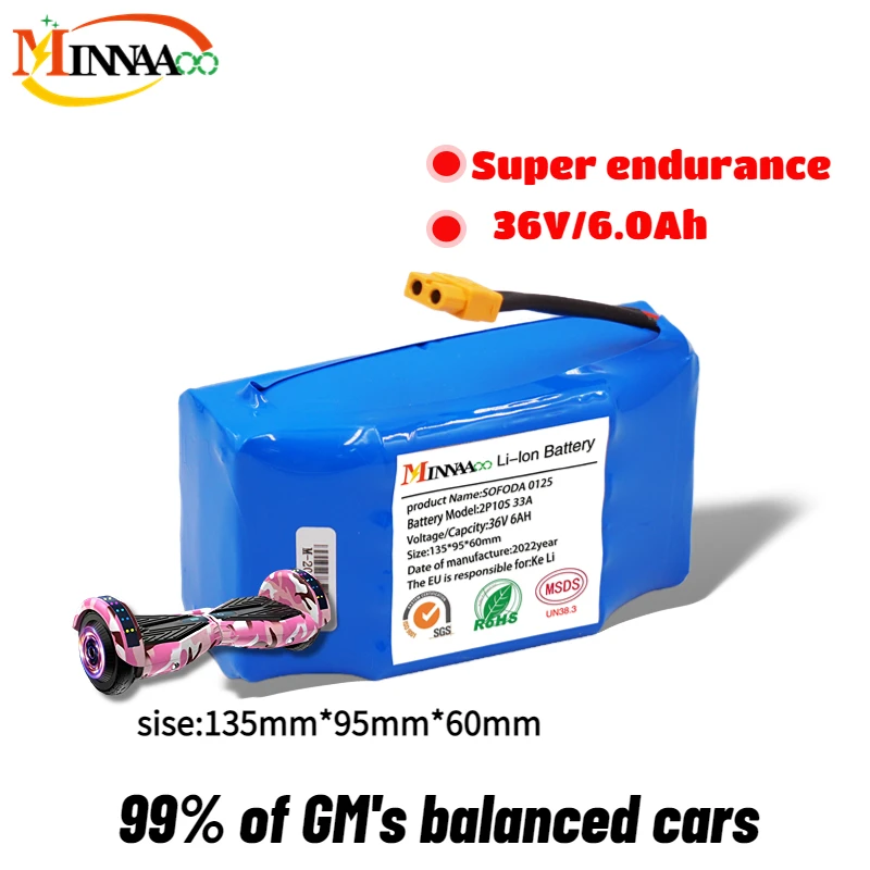 

100% Original 36V 30Ah Lithium-ion Battery Pack 10s2p 30000mAh 42V 12Ah Scooter Twist Car 18650 Batter