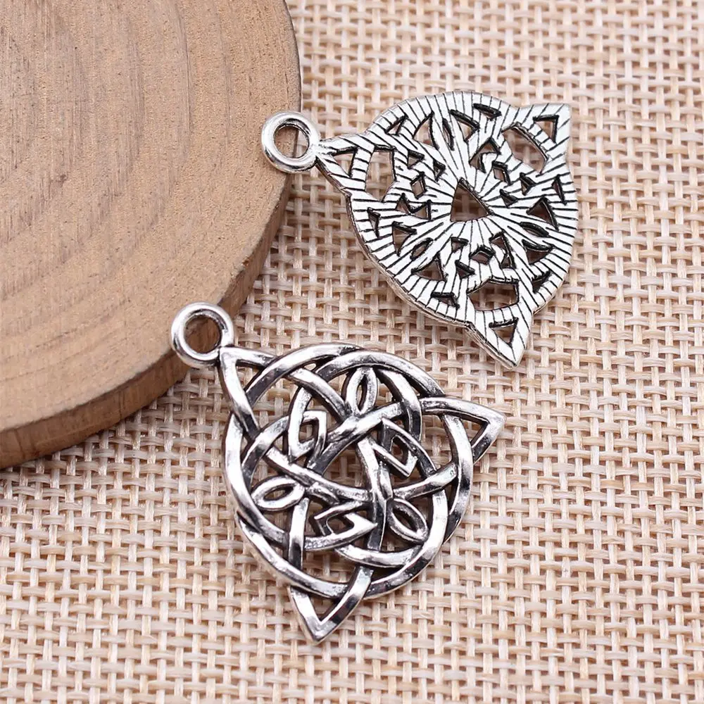 

Components Celtic Knot Charms Jewelry Making Supplies 26x30mm 10pcs