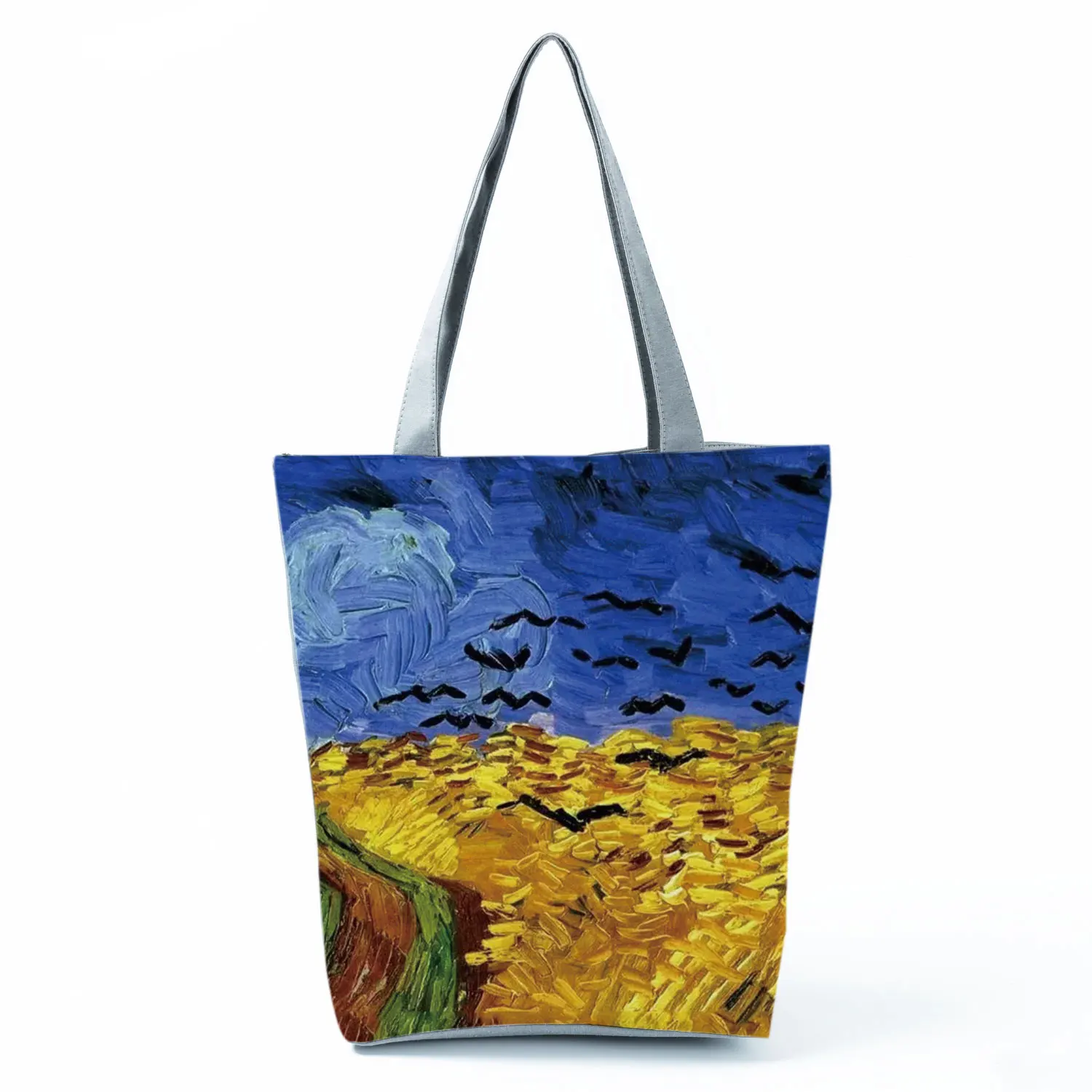 New Van Gogh Oil Painting Canvas Tote Bag Retro Art Fashion Travel Bags Women Leisure Eco Shopping High Quality Foldable Handbag