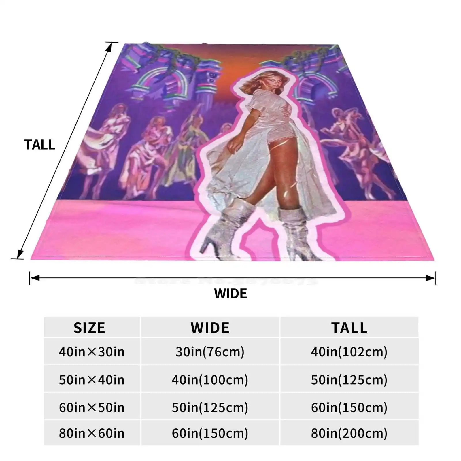 My Childhood Dream Of Being A Xanadu Roller Skating Muse Four Seasons Comfortable Warm Soft Throw Blanket Childhood Dream 4