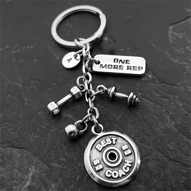 Gym Keychain Custom Motivation SKULL Workout Gifts