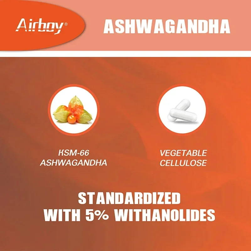 KSM-66 Ashwagandha Root Extract Stress Support Mood Soothing Focuses Energy and Vitality Replenishes Energy ashwagandha supplement