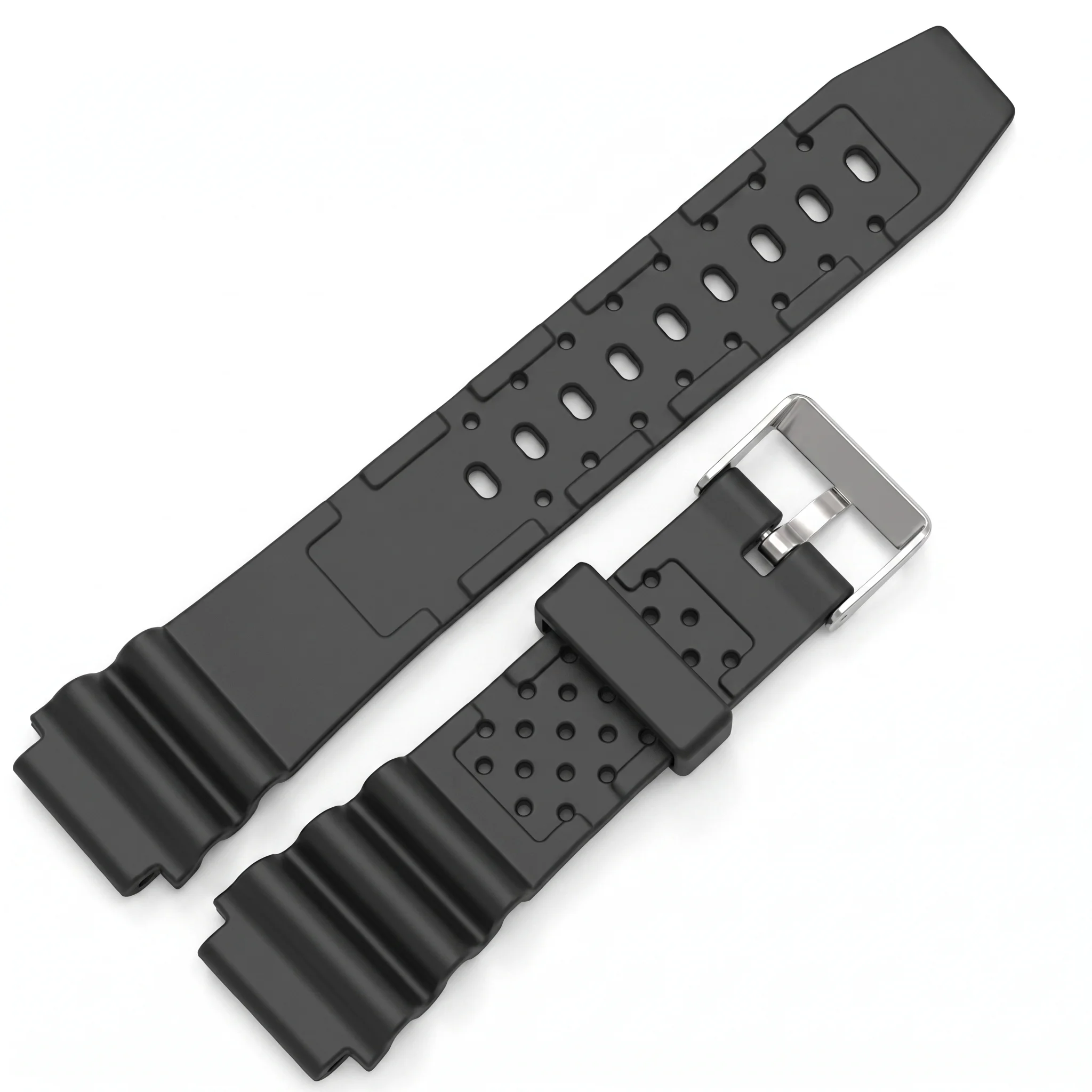 Premium Men's Sports Silicone Watch Strap - Durable 18mm, 20mm, 22mm Rubber Watchband Accessory