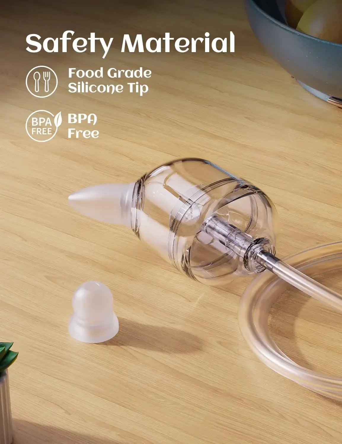 Baby Nasal Aspirator Hospital Grade Electric Nose Sucker with Adjustable 9 Levels Suction Rechargeable with Night Light