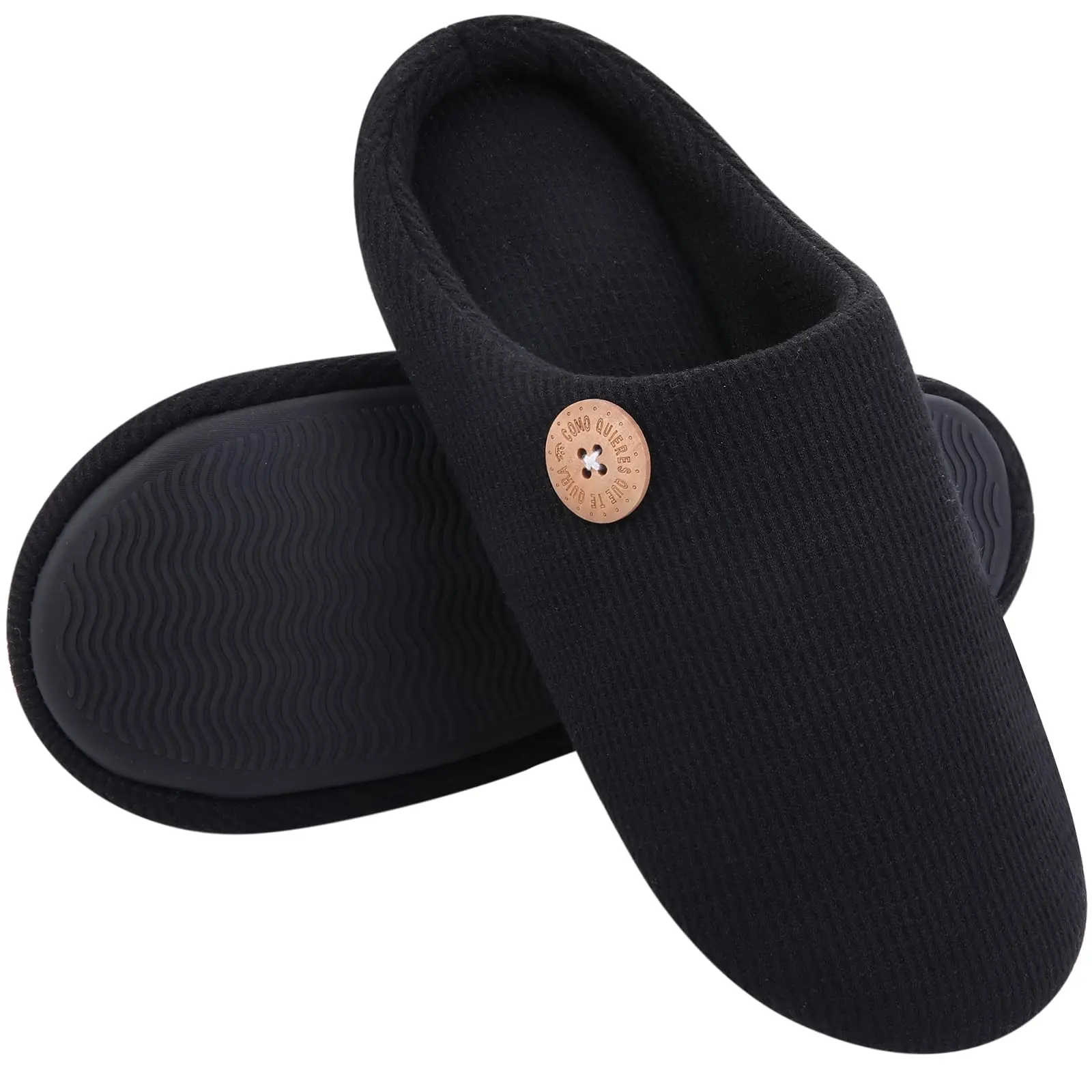 Shevalues Winter Neue Baumwolle Hausschuhe Für Frauen Männer Anti-slip Haus Rutschen Tiefe Memory Foam Weiche Innen Rutschen Mode hausschuhe – Detail 2