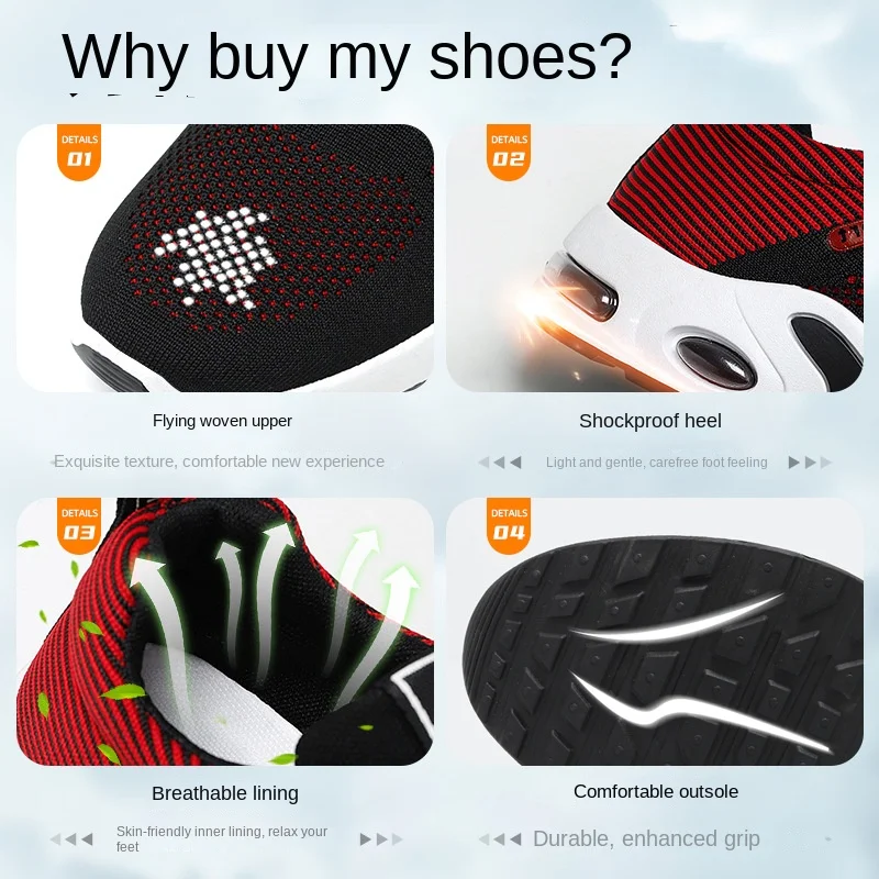 New Style Men's lace-up running shoes lightweight casual sports shoes students driving smooth wear shock absorption