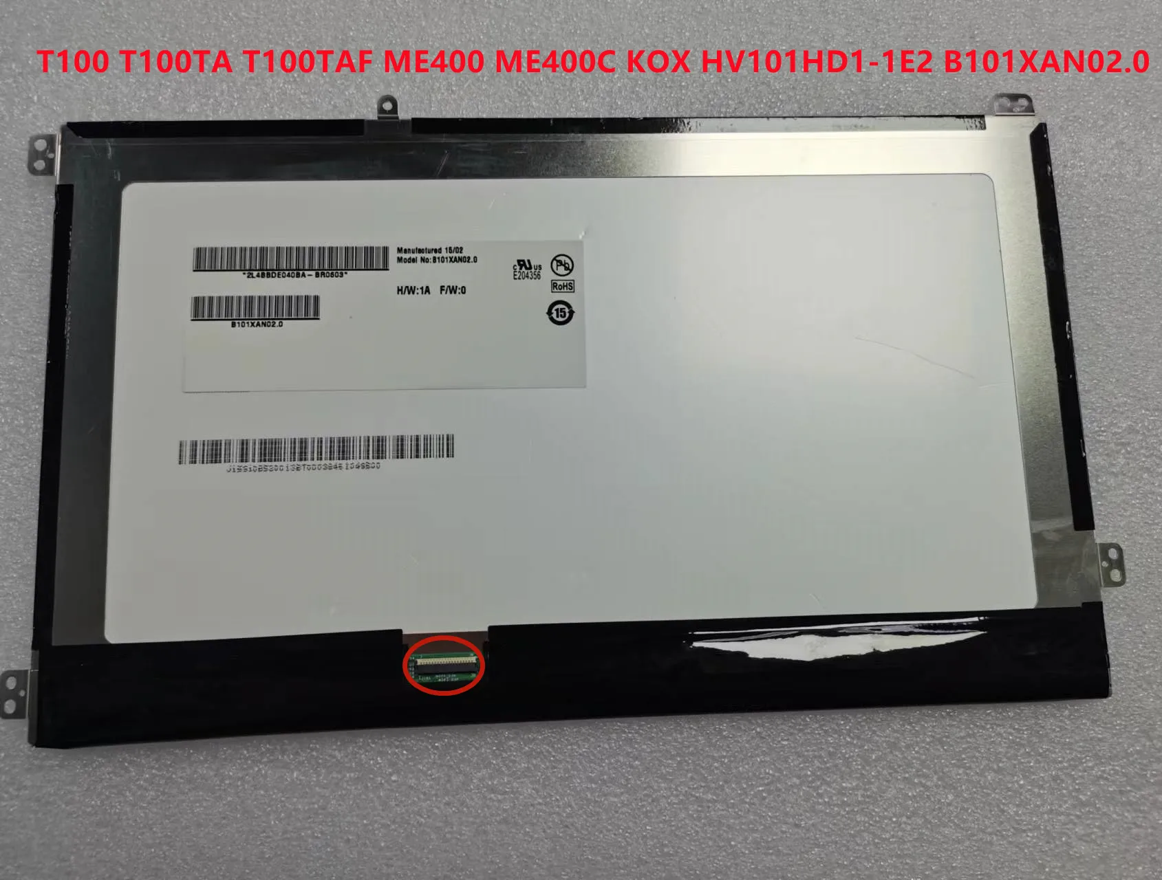 Tela Lcd Original para Asus Vivotab Smart T100ta T100 T100taf Me400 Me400c Kox Hv101hd11e2 B101xan02.0 Testado Novo