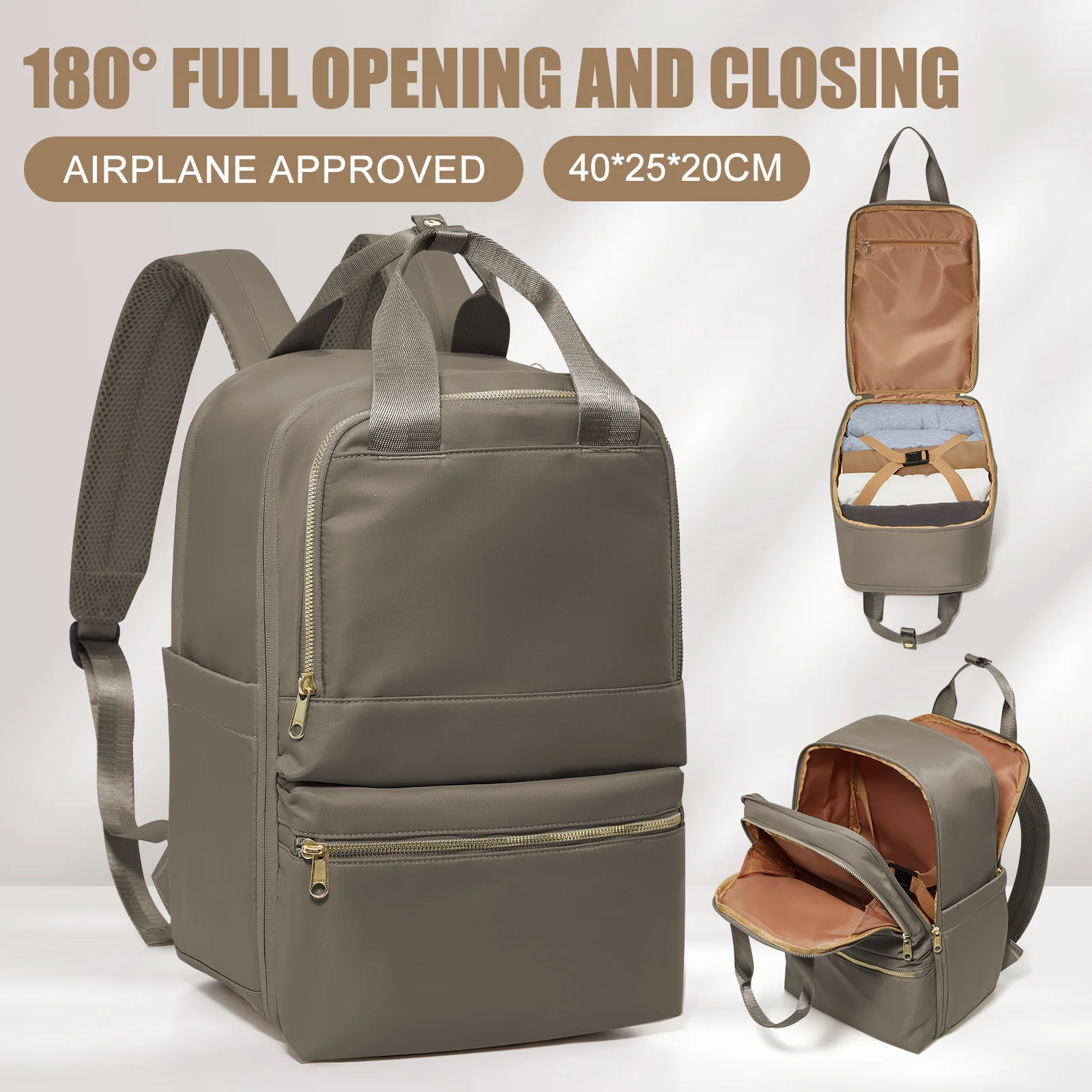 حقيبة ظهر كبيرة للسفر حقيبة ظهر مضغوطة للاستخدام ا...