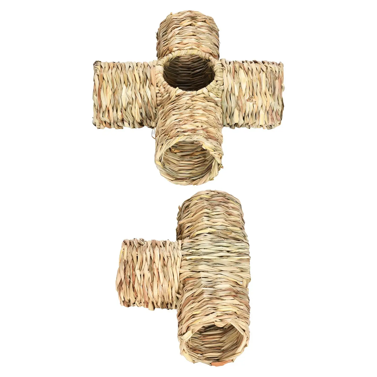 Weidentunnel Für Kleintiere - 21x11x11cm Gras Spielzeug Für Hamster & Meerschweinchen