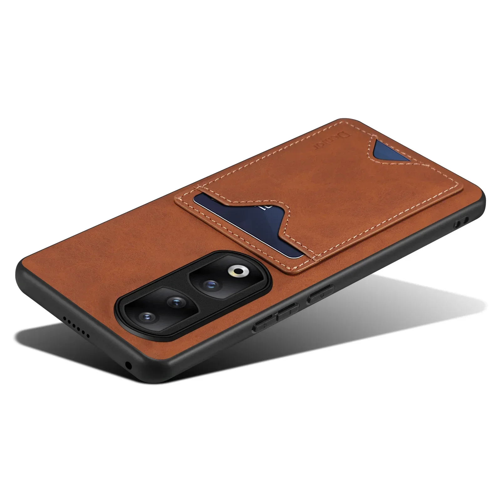 Luxury Shockproof PU Leather Wallet Phone Case with Card Holder and Stand Cover
