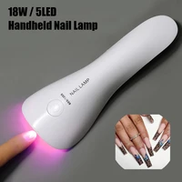 Rechargeable Handheld Nail Dryer UV LED Lamp For Gel Polish Nails Drying Manicure Tools Portable Nail Art Tool 18W Lights 1