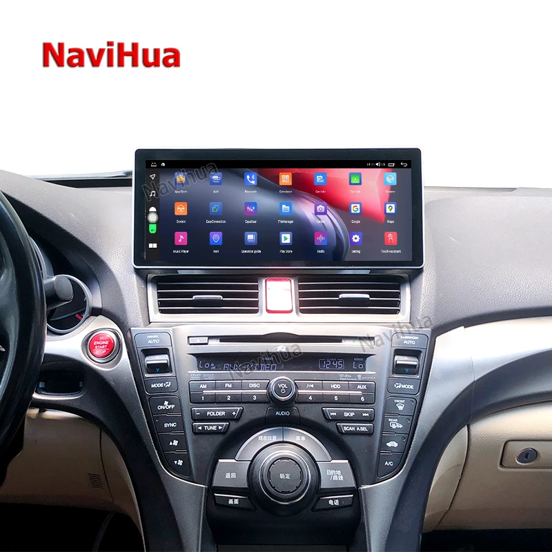 

Navihua автомобильный стерео Android мультимедийный плеер аудио GPS навигация Carplay автомобильный DVD-плеер автомобильное радио для Honda Acura TL 2009-2012