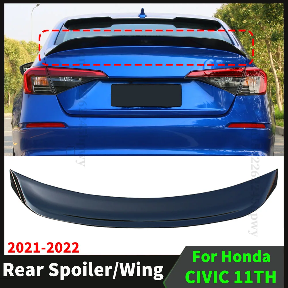 

Sport Trunk Boot Lip Rear Spoiler Wing For Honda CIVIC 11TH Gen Sedan 2021 2022 Decoration Body Kit Facelift Tuning Accessories