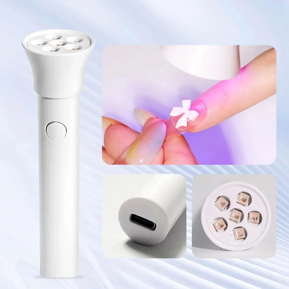 Nail UV LED Lamp Dryer Portable Rechargeable Flashlight UV Light for Drying Nails Gel Polish Lamps Machine Pin Cure Tools - 4