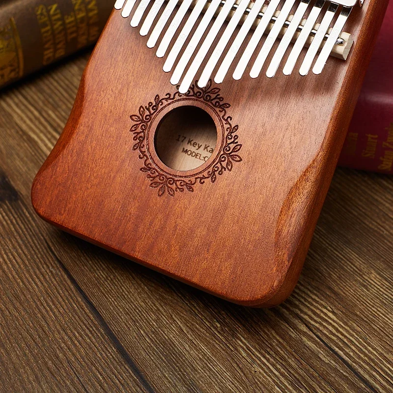 17 Keys Kalimba Thumb Piano High Quality Wood Mahogany Mbira Body Musical Instruments With Learning Book Kalimba Piano