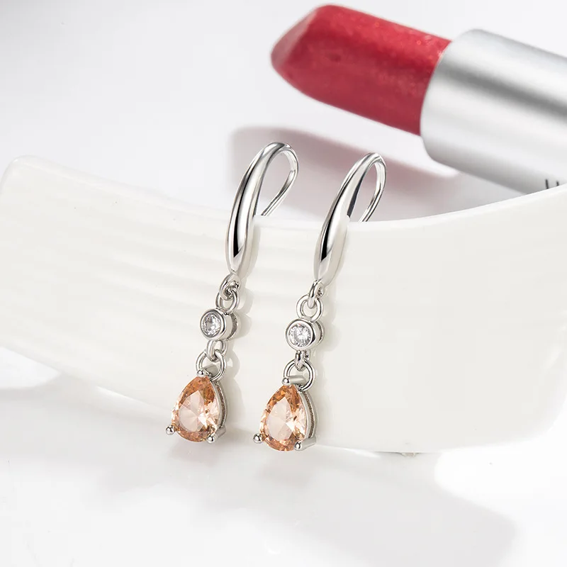 

DIWENFU Genuine 925 Sterling Silver Ametrine Drop Earrings for Women Aretes De Plata De Ley 925 Mujer Orecchini Ametrine Jewelry