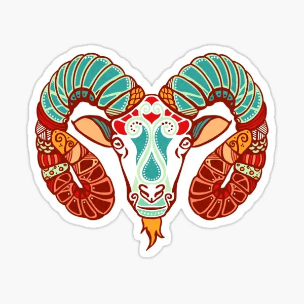 

Aries 5PCS Car Stickers for Wall Decorations Funny Laptop Anime Water Bottles Decor Room Background Living Room Car Fridge