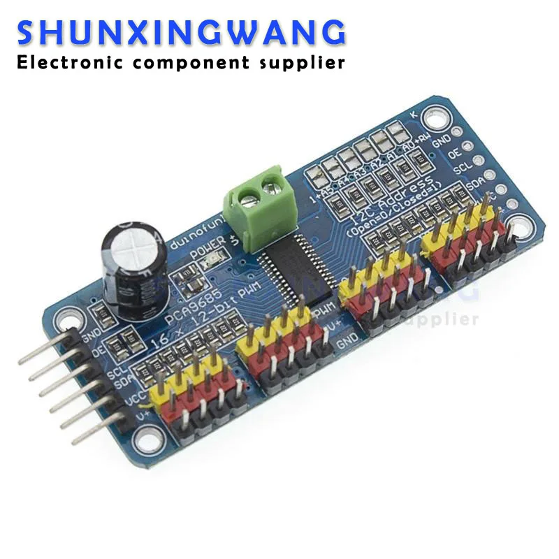 16 Canali 12-Bit Pwm/Servo Driver-I2C Interfaccia Pca9685 Modulo Raspberry Pi Shield Module Servo Shield