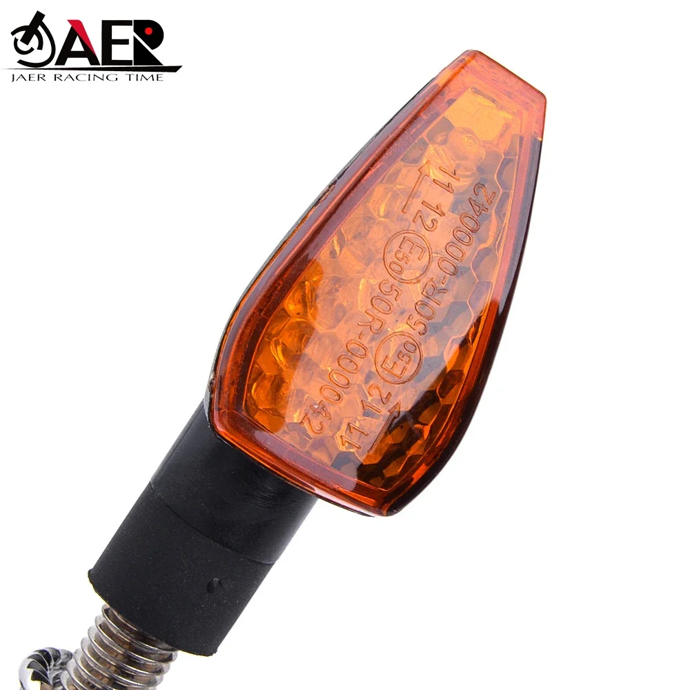2X Universal Motorcycle LED Turn Signal Indicators Light Amber Blinker 14 led 12V 2W