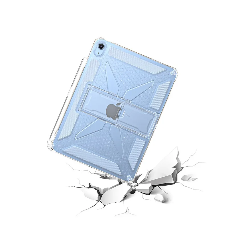 Premium Transparent Stand Tablet Case with Pencil Holder Cover
