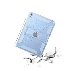 Sleek Transparent Tablet Case with Pencil Holder and Stand Feature - iPad 11th A16 2025 (Clear)