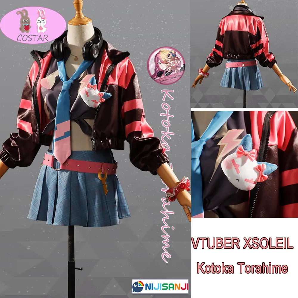 

Game Vtuber Nijisanji XSOLEIL Kotoka Torahime Cosplay Costume Halloween Party Outfit Women Suit Sexy Lovely Uniform