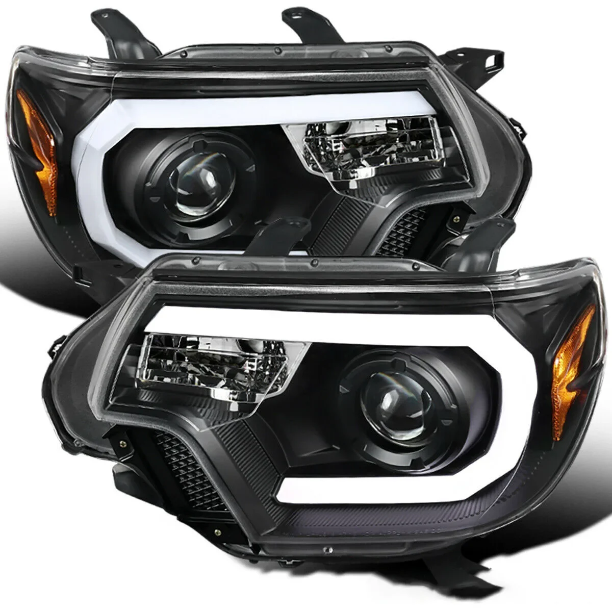 Apply To 2012 2013 2014 2015 Auto Lighting System Headlight TACOMA HEADLAMP with LED Bar Fit LHD custom oe style halogen headlight for tacoma 2012 2015 with high low beam turn signal lamps assembly left and right pair