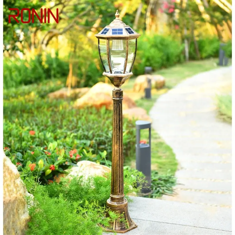 

RONIN Retro Outdoor Lawn Lights Solar Garden Lamp LED Waterproof Home Decorative for Path Courtyard