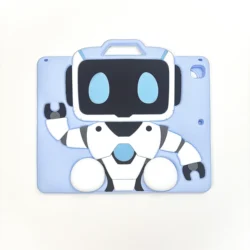 Children's Cartoon Unicorn Silicone Tablet Case with Stand for iPad Pro11 M4 M5 (01 Stand Robot)