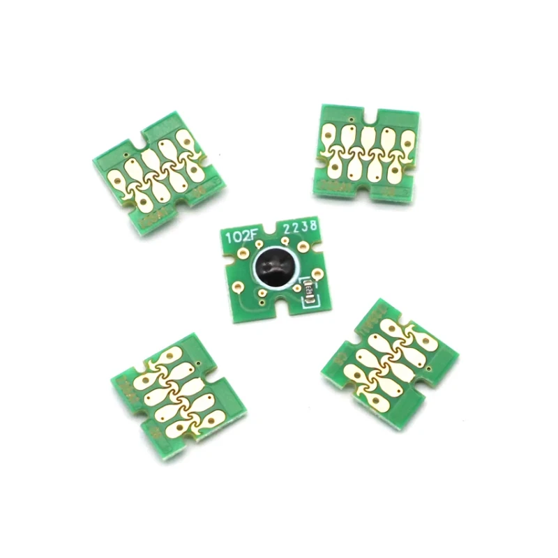 10set 40pcs T741X-T7414 T7411 T741X Ink Tank Chip for Epson SureColor F6000 F6070 F6200 F6270 F7000 F7200 F7270 F9300 F9370 9200 maintenance box chip resetter