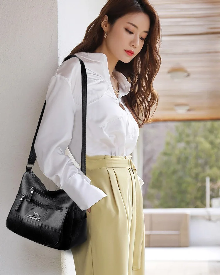 Borsa a tracolla donna in vera pelle borsa designer a spalla_voghion.com
