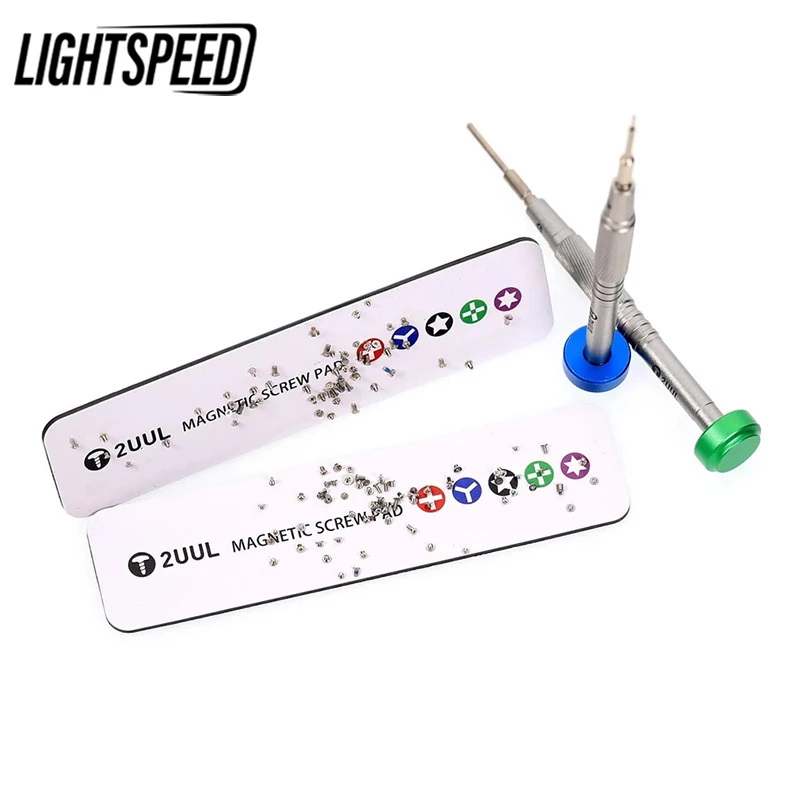 

2UUL Magnetic Screw Pad for Phone Repair 140mm*35mm Screw Organizer Prevent Small Electronic Accessories Losing Mat