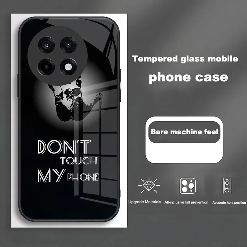 Tempered Glass Shockproof Protective Case with Hard PC Cover