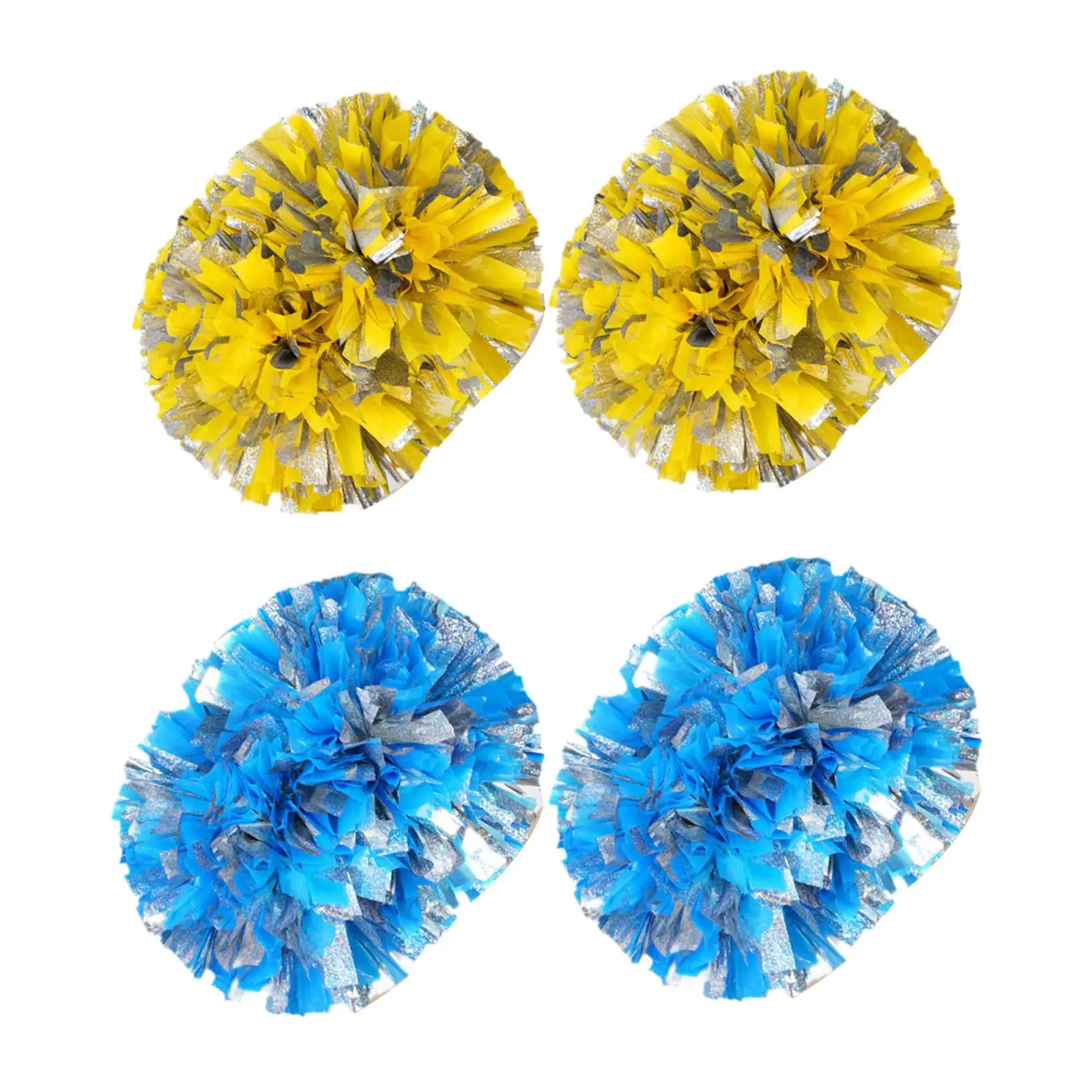 2x Cheerleading Pom Poms Cheering Squad pompoms for Dance Sports Competition