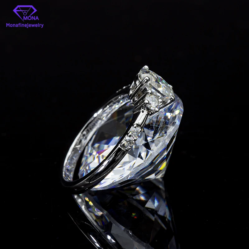 

Moissanite High Fire 5*7mm Ring With 6 Stones Sparkling Luxury Gemstone Female Party Birthday Jewelry