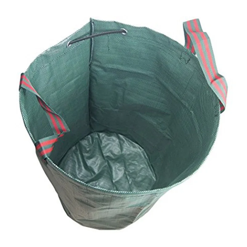 32/72 Gallon Large Capacity Heavy Duty Garden Waste Bag Durable Reusable Waterproof PP Yard Leaf Weeds Grass Container Storage