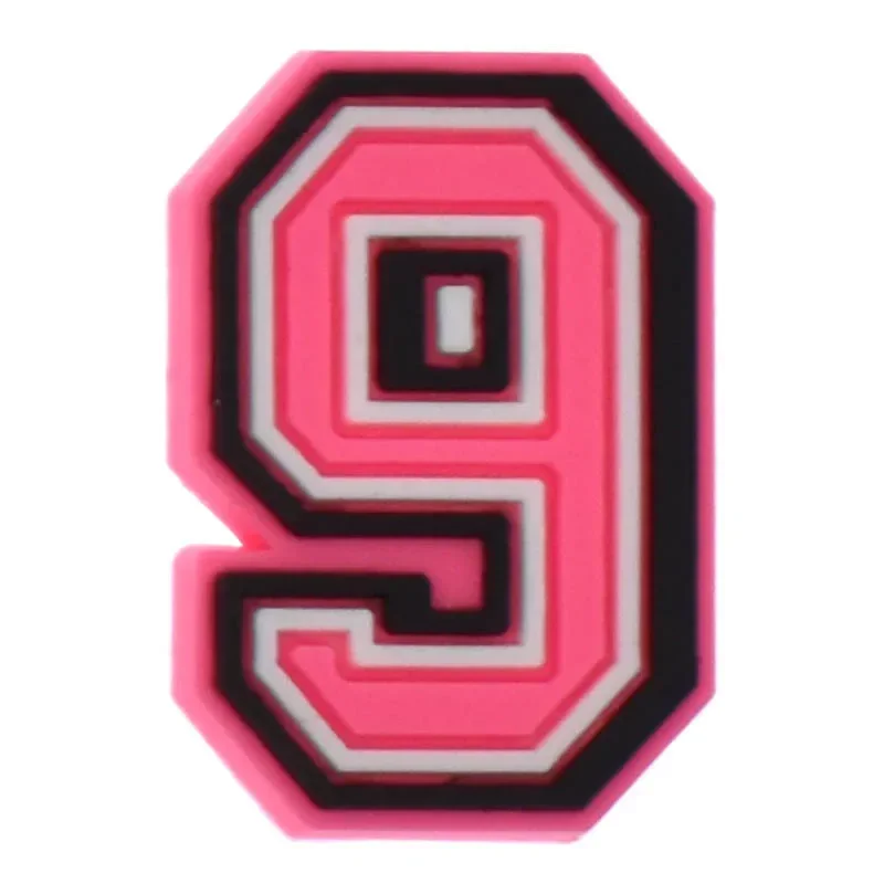 Shoe Charms for Crocs Accessories Number Shoes Charm for Croc Decorations Pins Men Accessory Jeans Woman Clogs Clips Badges