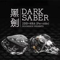 MOONDROP DARK SABER 2DD+8BA(Per side) In-Ear Earphone Reference In-Ear Mintors with 0.78 2Pin Cable 1